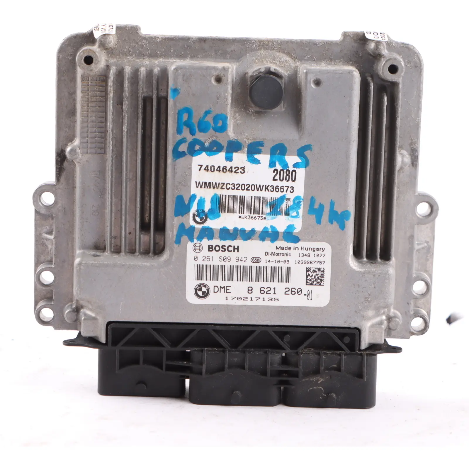 Mini Cooper S R60 N18 184 HP Engine Control Unit Module DME 8621260 Manual