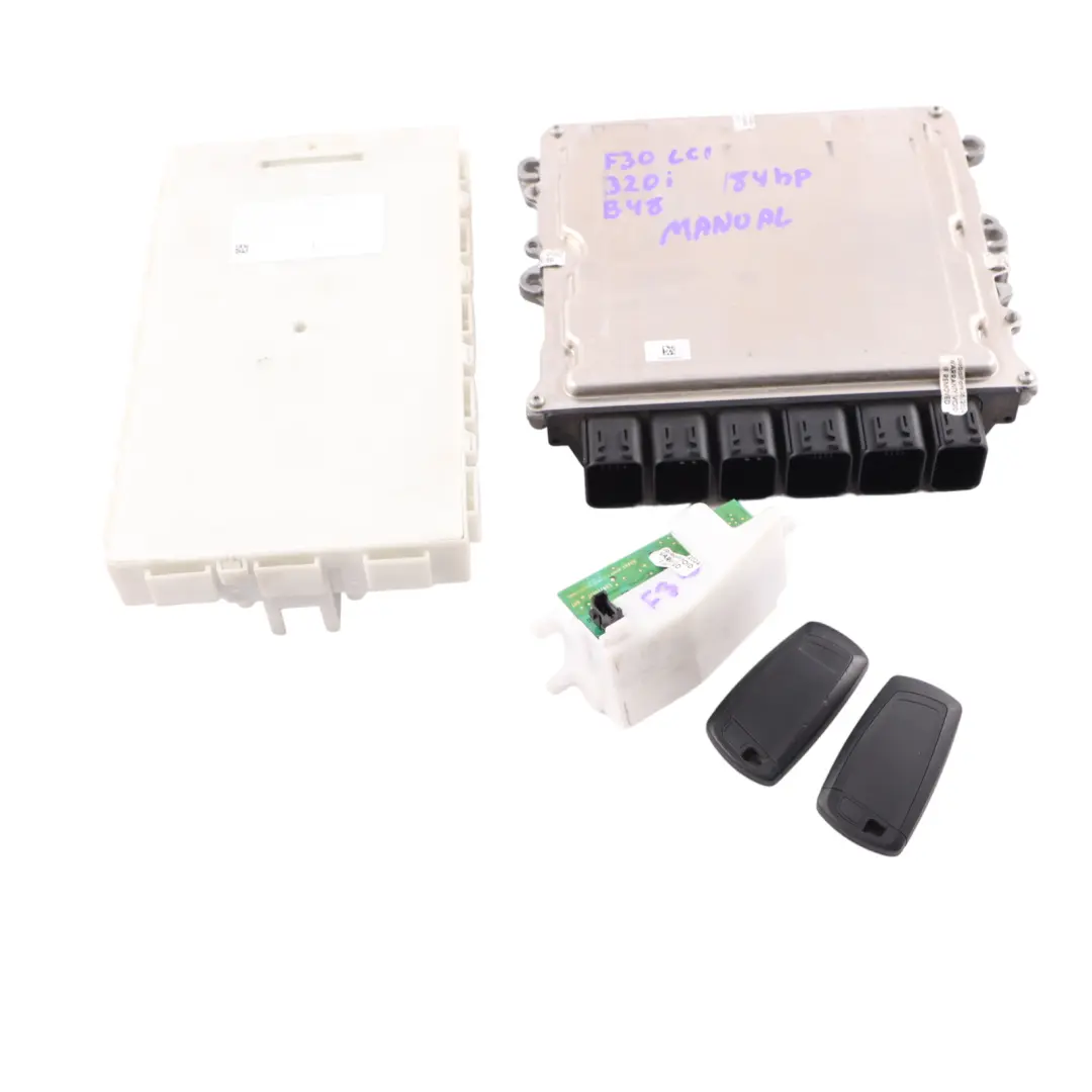 BMW F30 F31 320i B48 ECU Kit Engine Control Unit DME 8676533 Keys FEM Manual