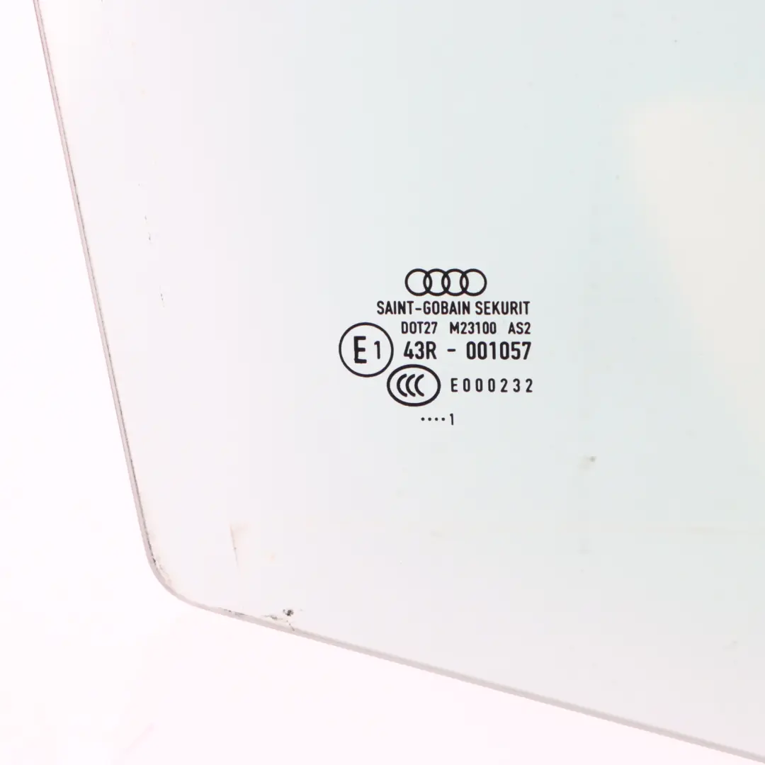 Audi A3 8P Türfenster Glas Hinten Rechts Tür Verglasung grün AS2 8P4845206