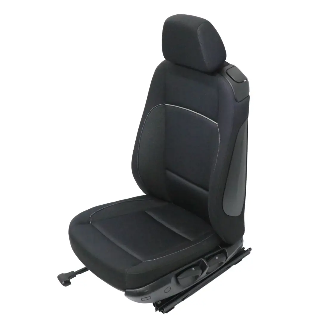 BMW E81 E82 Delantero Izquierdo Tela Asiento Lateral Red Antracita