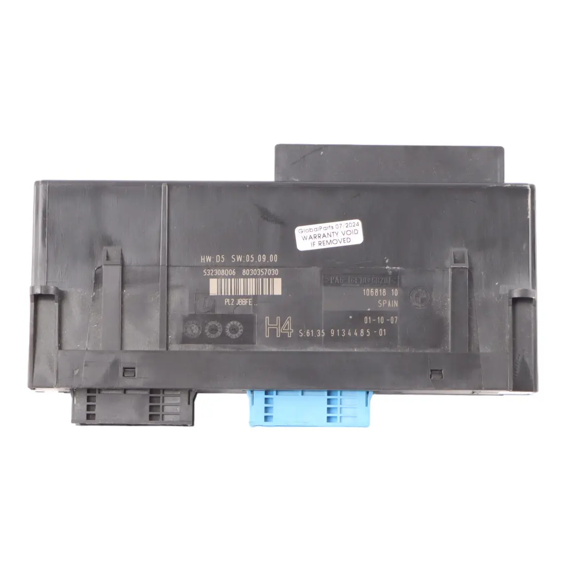 BMW E92 Módulo control carrocería Unidad conexiones H4 PL2 JBBFE ECU 9134485