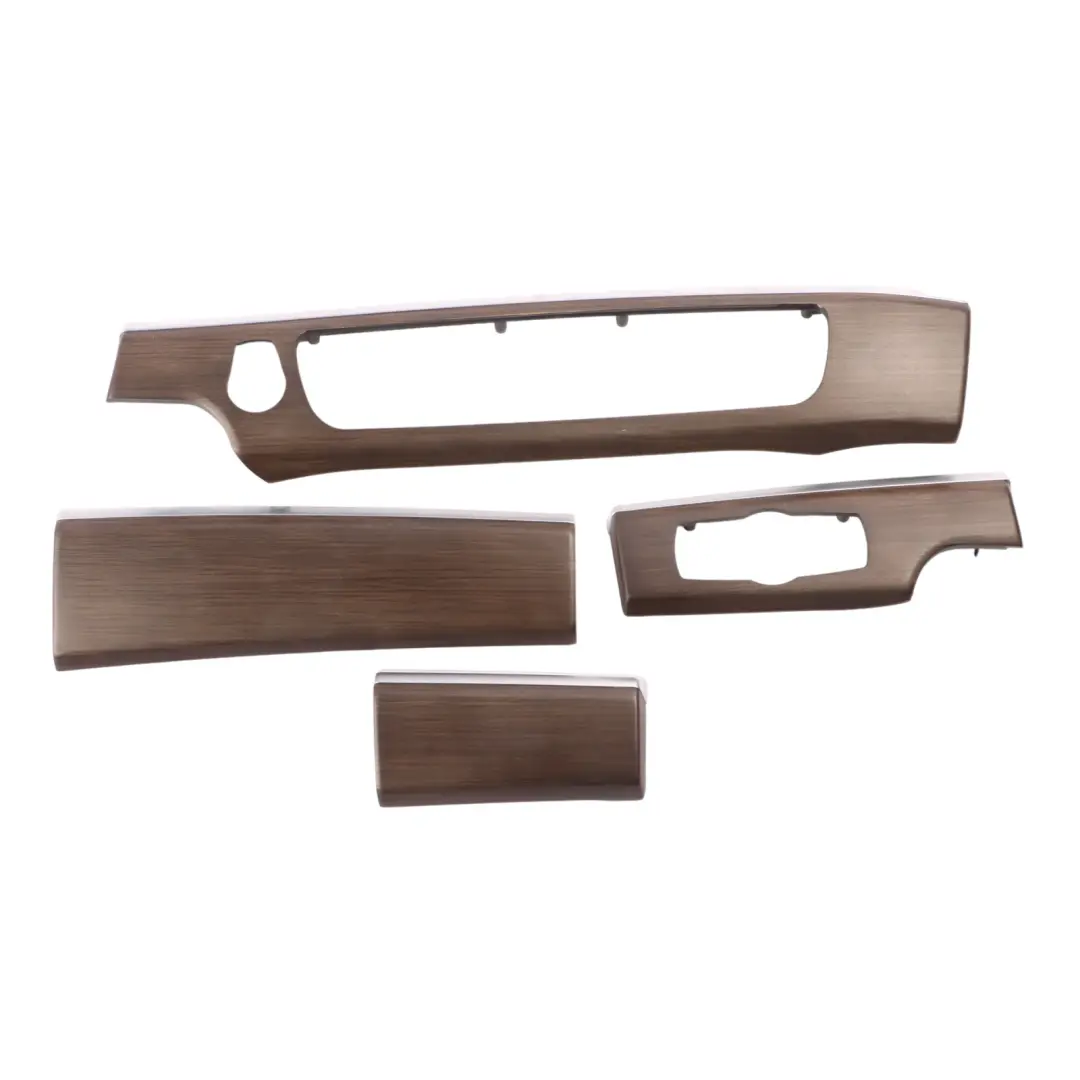 BMW F01 LCI Interior Trim Set Dashboard Dash Cover Console Strip Wood Fineline