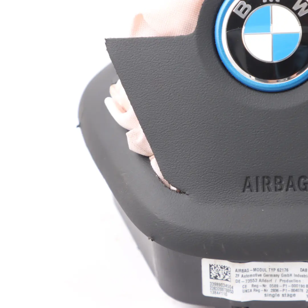 BMW I4 G26 Gran Coupe Steering Wheel Air Module Buttons Leather Black 9890345