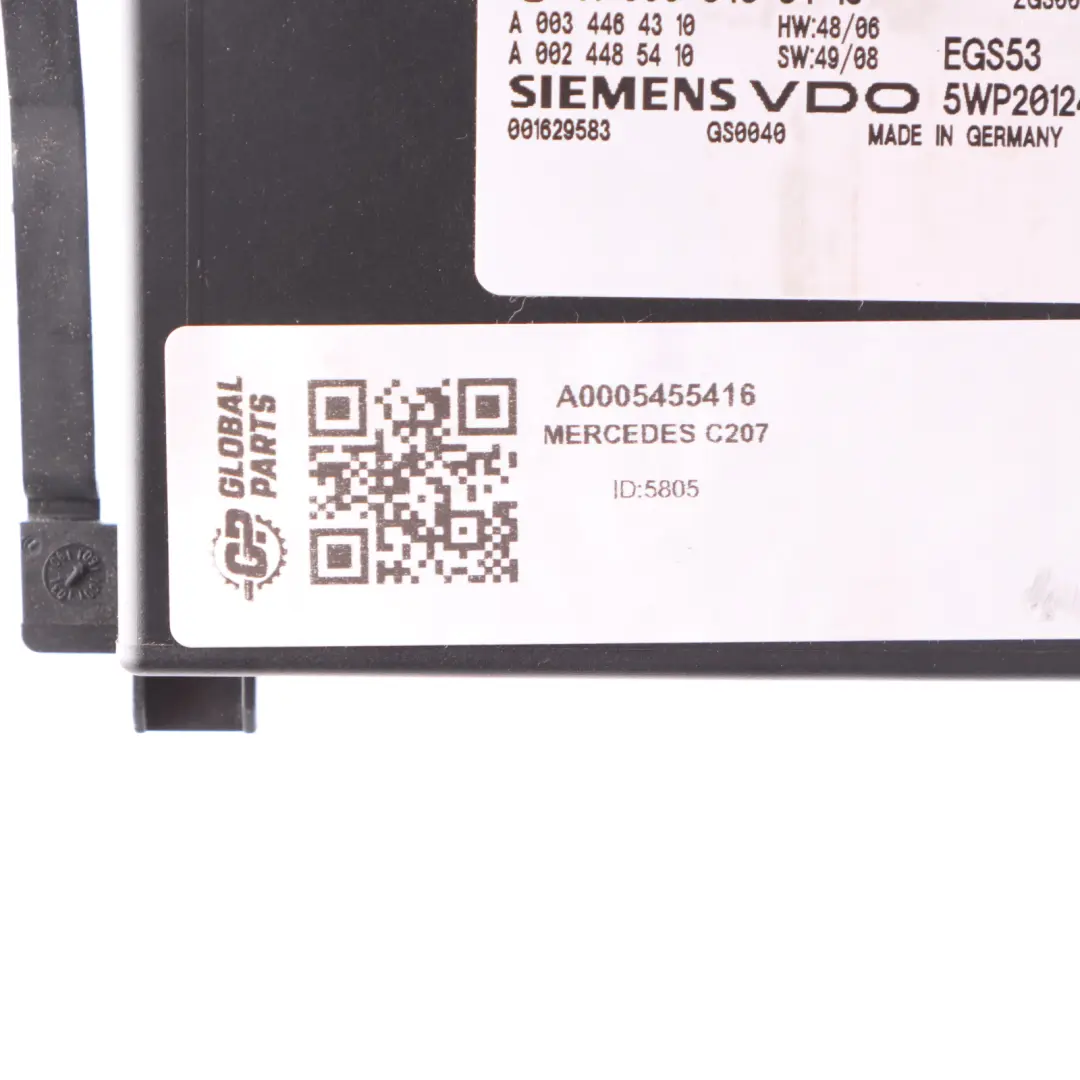 Mercedes C207 Transmission Control Unit Module A0005455416