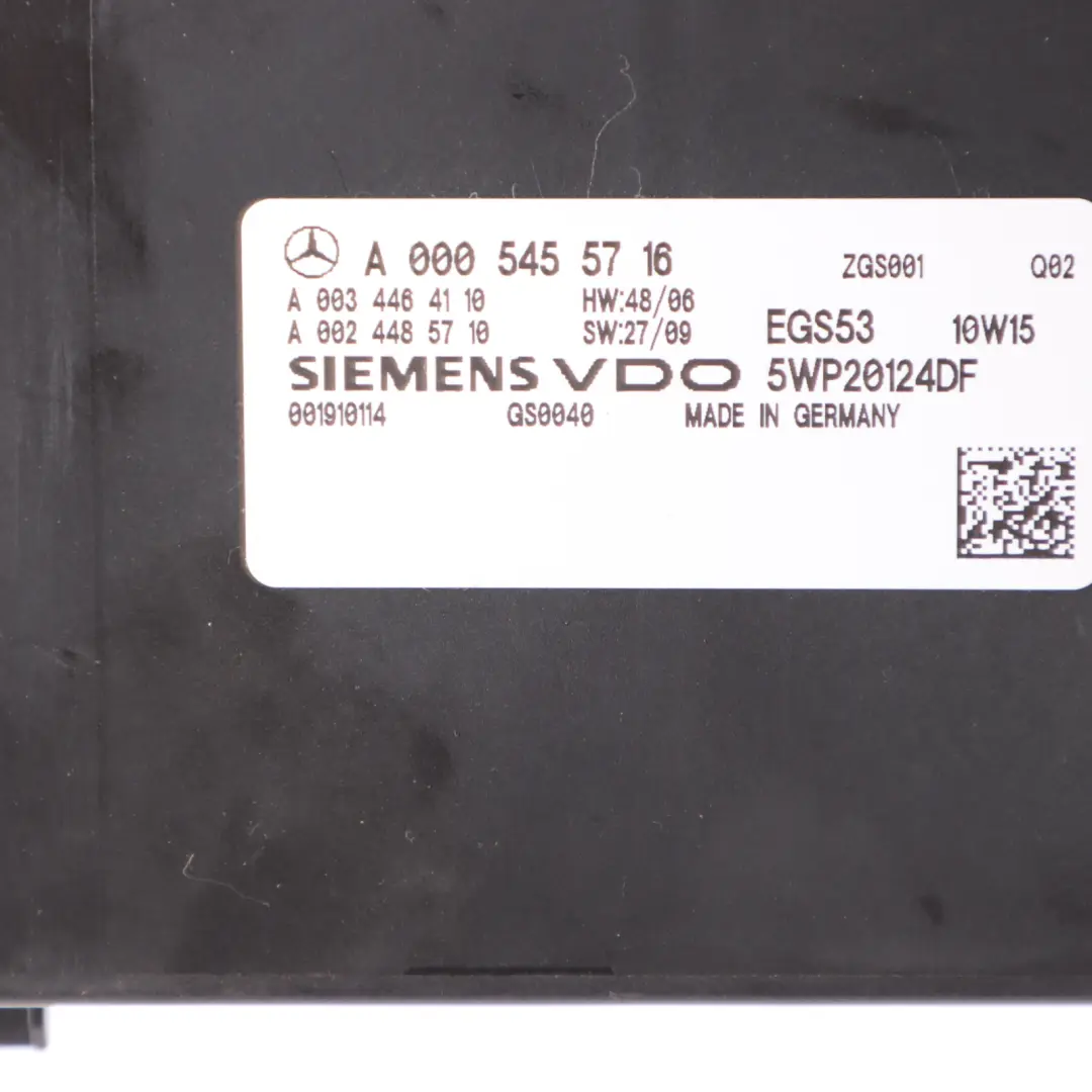 Mercedes W204 C220 CDI Automatic Transmission Control Module TCU A0005455716