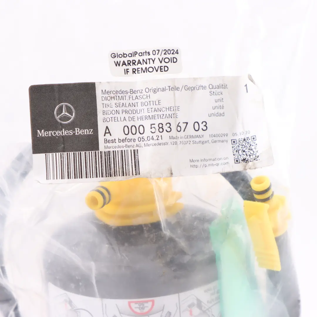 Mercedes C117 C118 W177 W205 Tyre Sealant Sealer Tirefit Container A0005836703