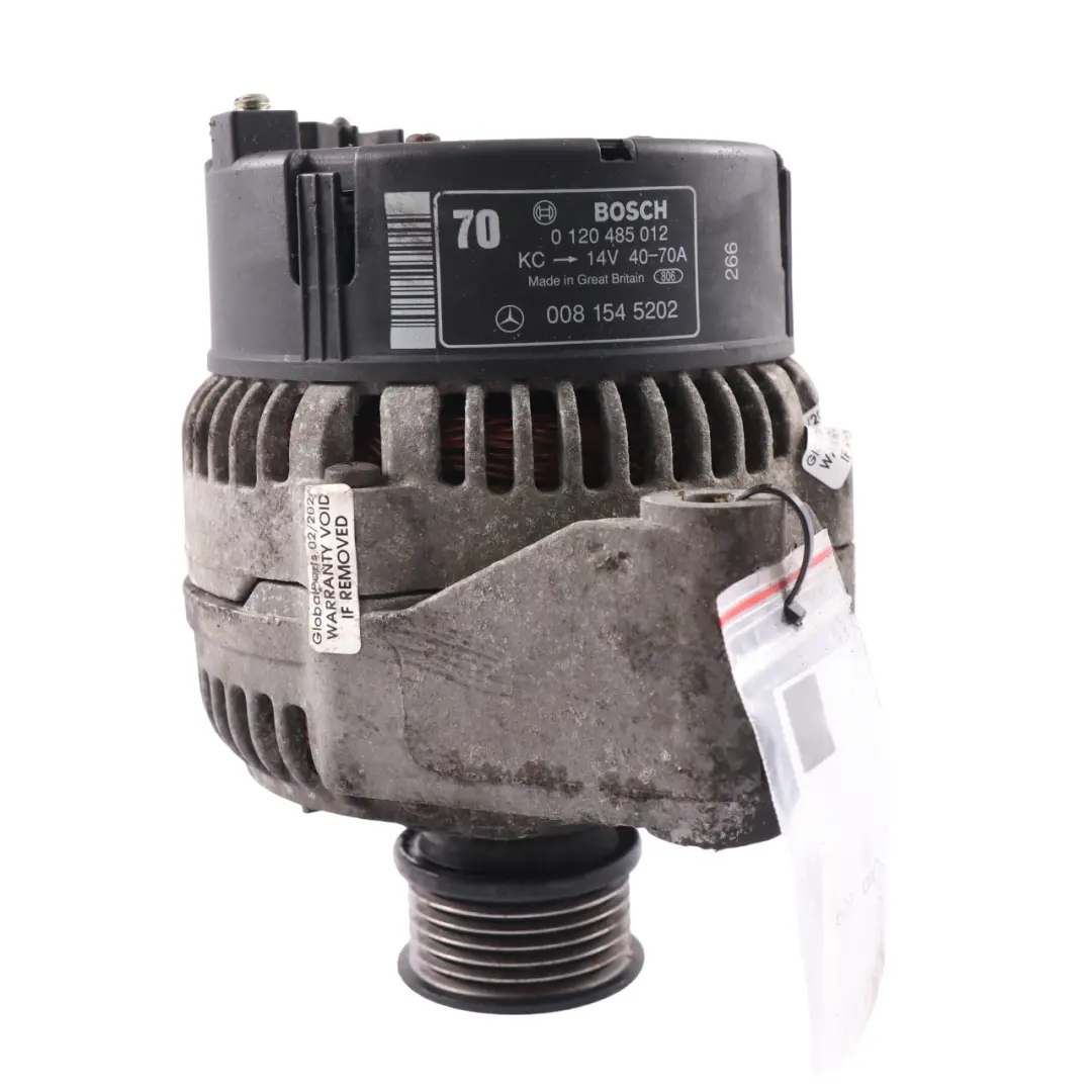 Mercedes W124 M103 Alternador Generador BOSCH 14V 70A A0131541002