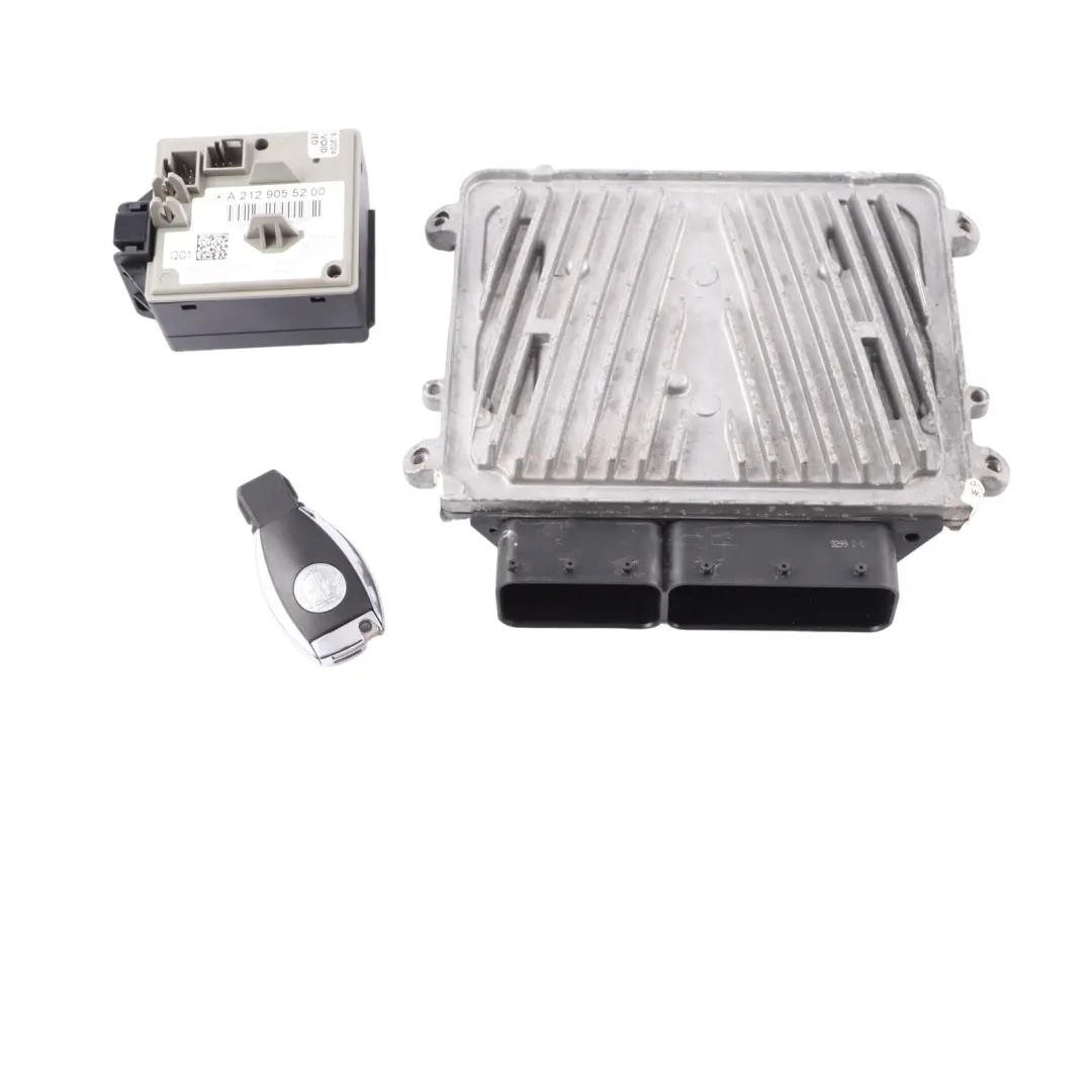 Mercedes W212 E63 AMG M156.985 Engine Unit ECU Kit A1569000500 Key Ignition