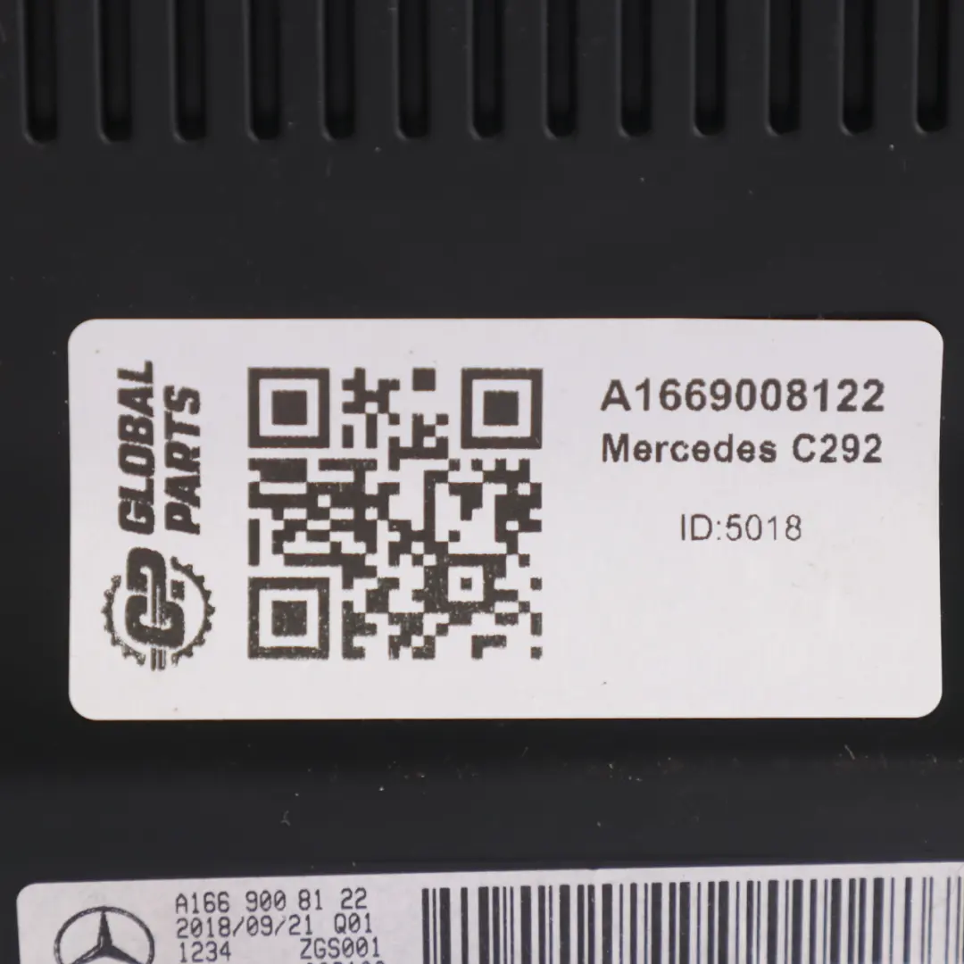 Mercedes C117 W176 C292 Pantalla Radio Multifunción A1669008122