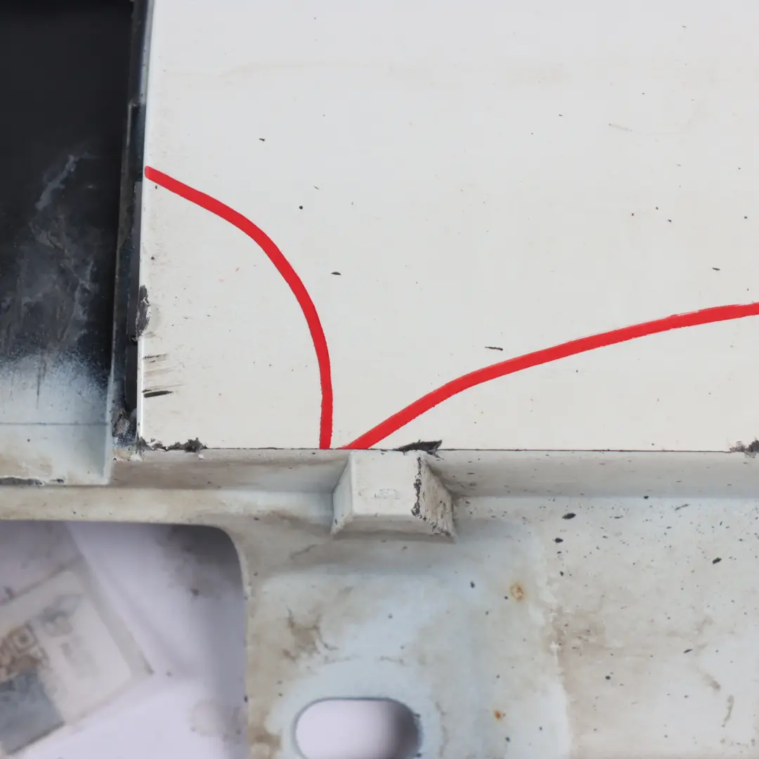 Mercedes R172 Door Sill Side Cover AMG Skirt Right O/S Calcite White - 650