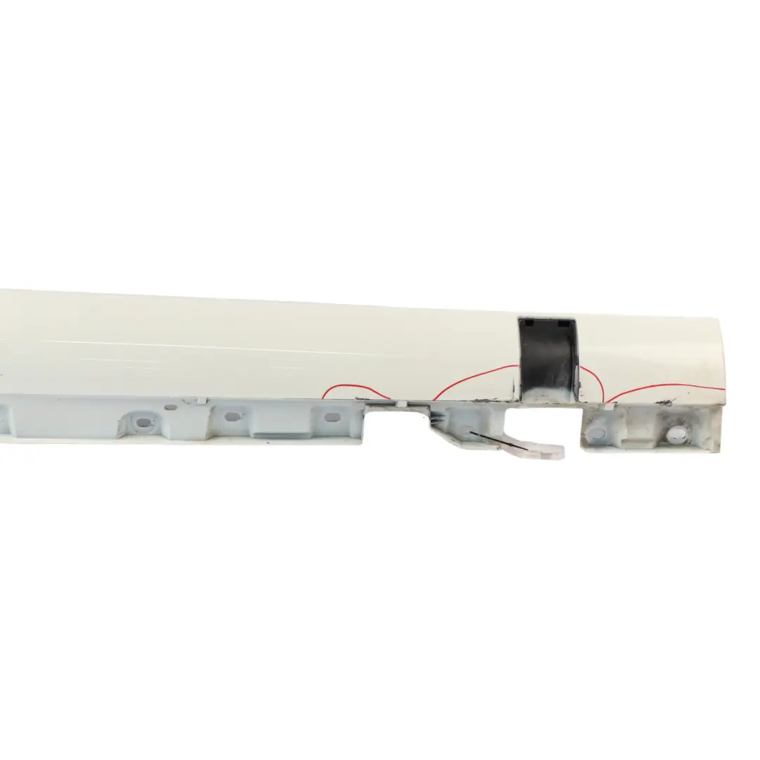 Mercedes R172 Door Sill Side Cover AMG Skirt Right O/S Calcite White - 650