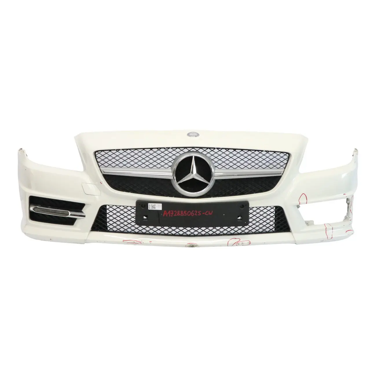 Mercedes SLK R172 Front Bumper AMG Trim Panel Covering Calcite White - 650