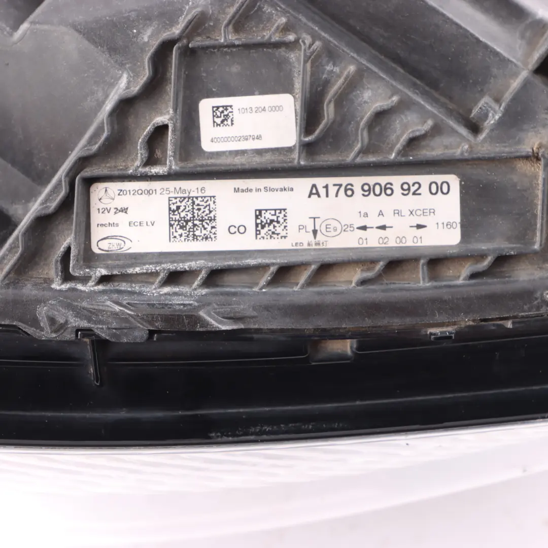 Mercedes W176 Front Right O/S Headlamp Light LED High Performance A1769069200
