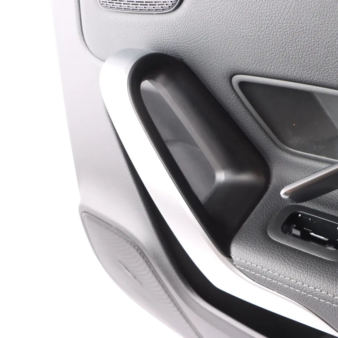 Mercedes W177 Door Card Cover Rear Right O/S Panel Black Leather A1777301202