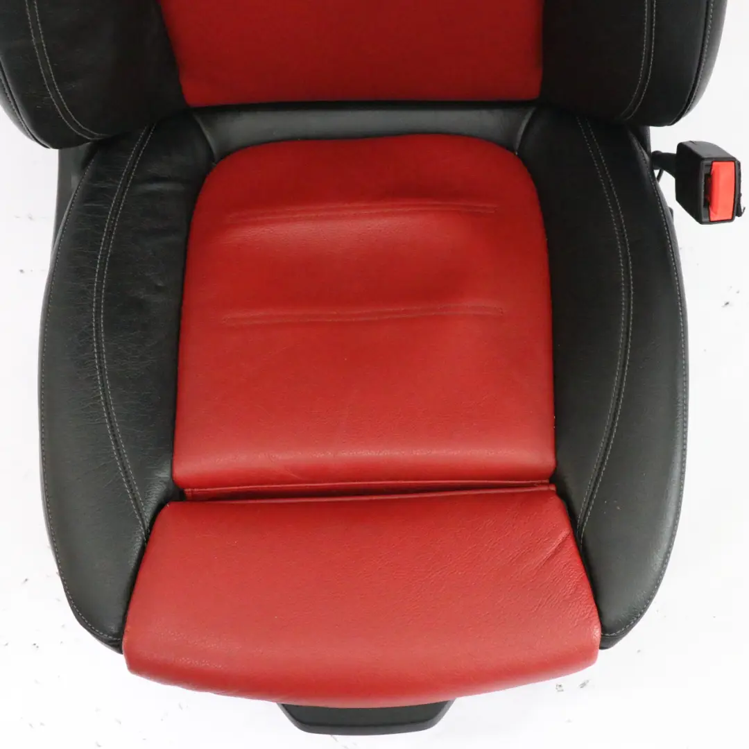 Asiento Delantero Mercedes C118 W177 Derecho Calefaccionado Cuero Negro Rojo