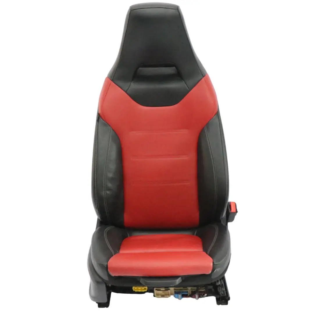 Asiento Delantero Mercedes C118 W177 Derecho Calefaccionado Cuero Negro Rojo