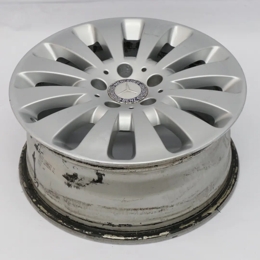 Mercedes W204 Silver Alloy Wheel Rim 12 Hole Disc 16" 7J ET:43 A2044010602