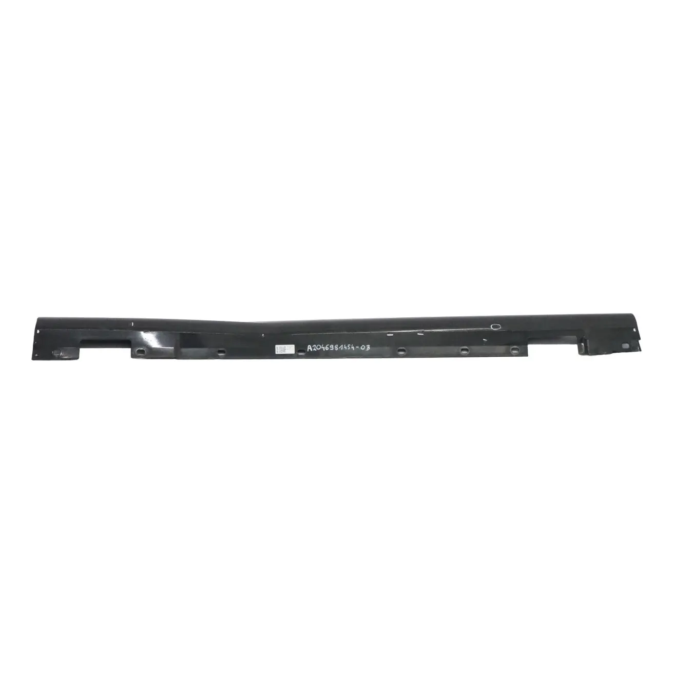 Mercedes W204 Side Skirt Door Sill Cover Right O/S Obsidian Black Metallic - 197