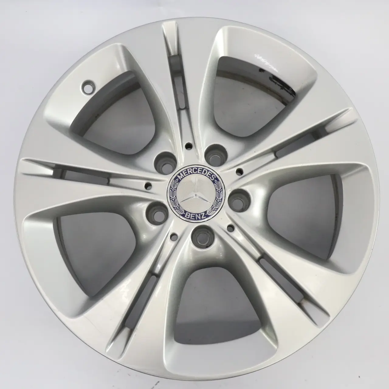 Mercedes W205 Silver Wheel Alloy Rim 5 Double Spoke 17" 7J ET:48,5 A2054014300