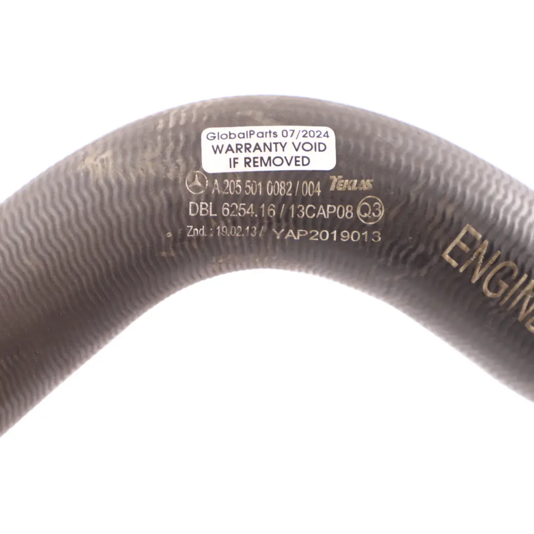 Mercedes W205 Water Hose Radiator Coolant Cooling Pipe Line Right O/S