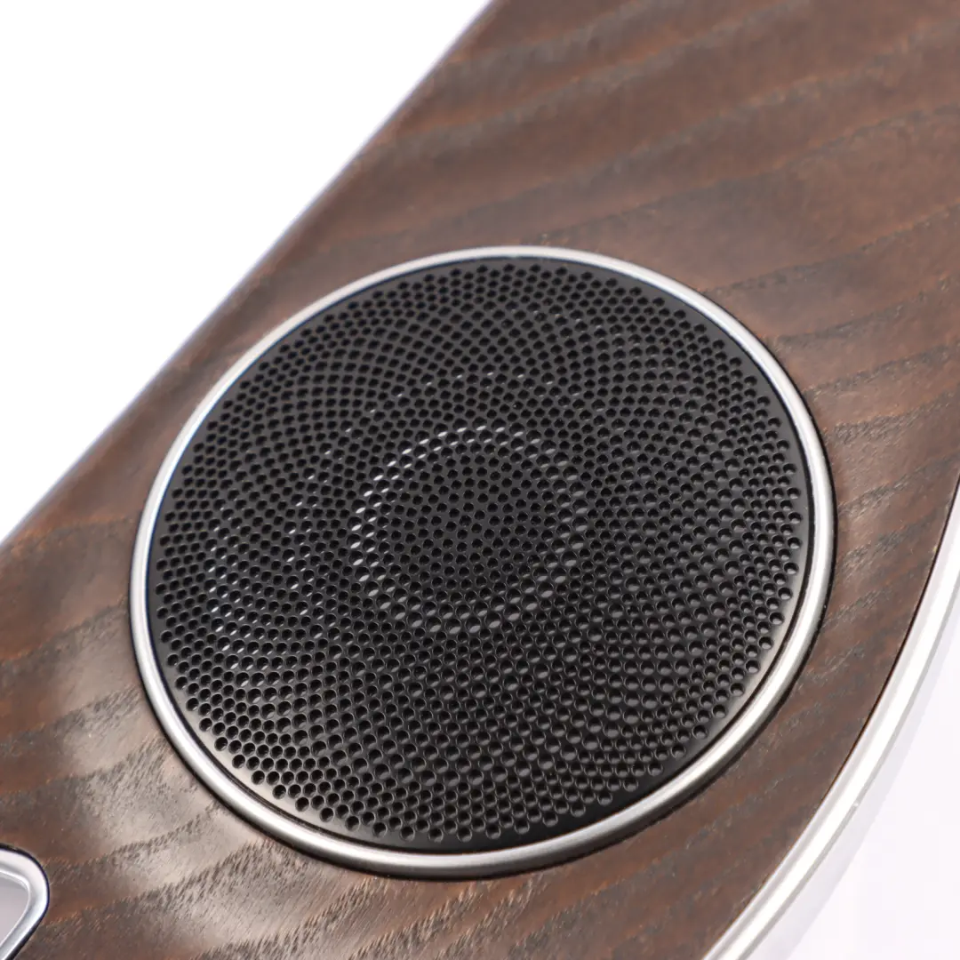 Mercedes W205 Dashboard Door Speaker Tray Strip Trim Cover Panel Brown Ash Wood 