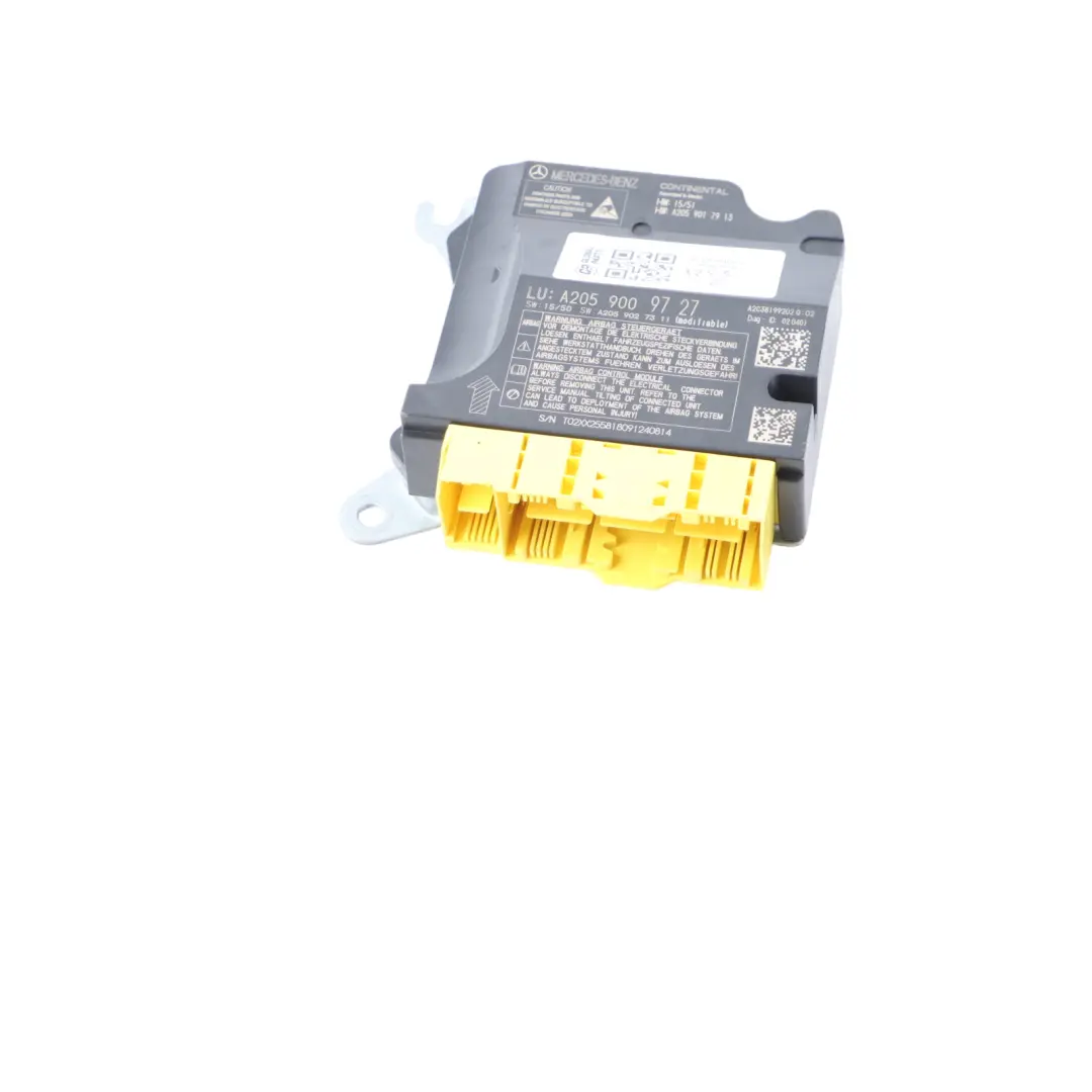 Módulo SRC Mercedes W205 Aire Delantero Unidad Control SRS ECU A2059009727