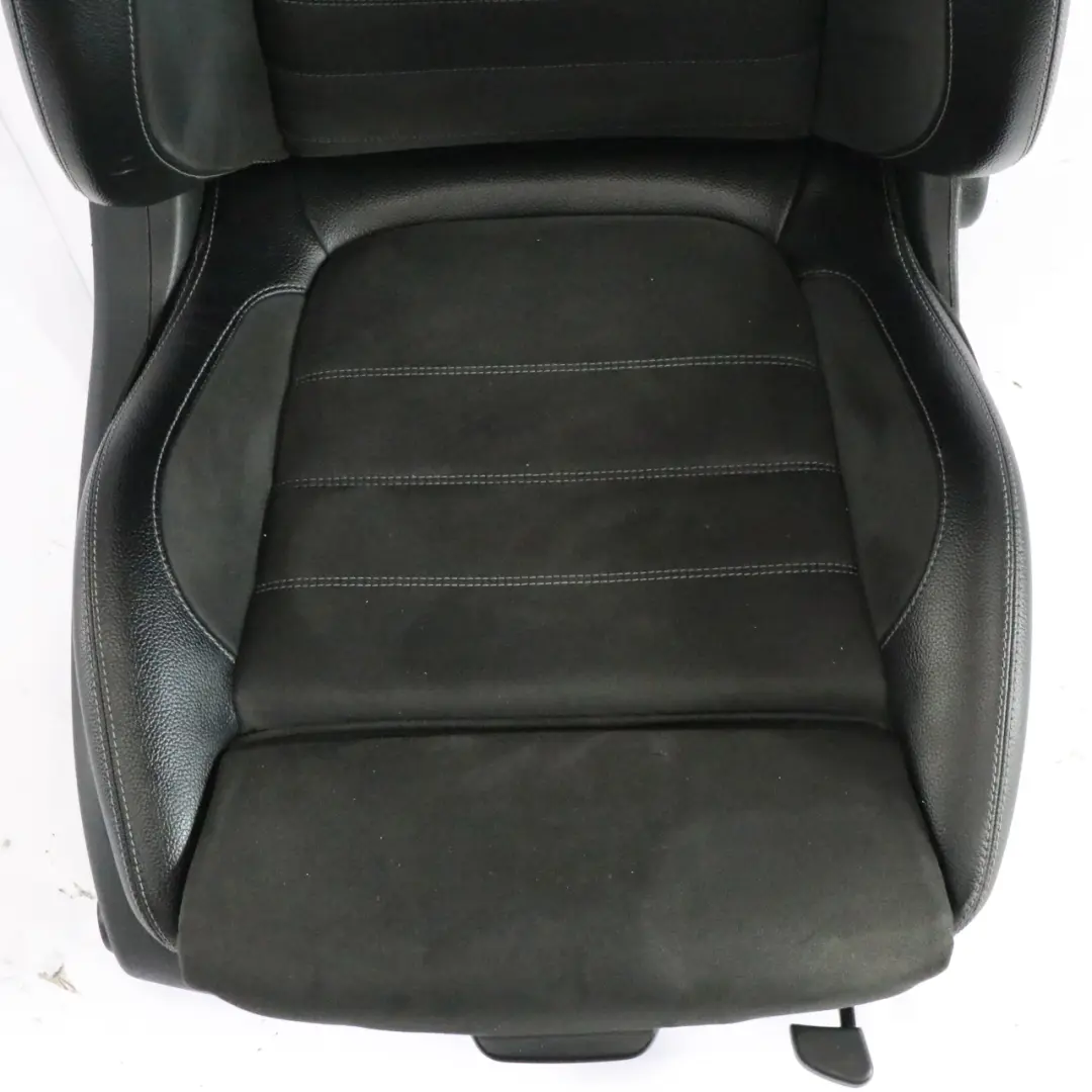 Mercedes C205 Coupe Front Right O/S Seat Black Imitation Leather Heated Electric