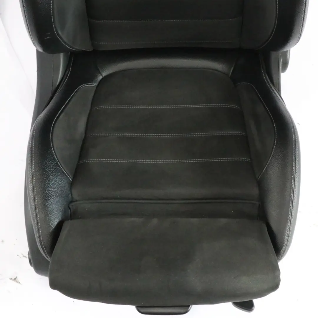 Mercedes C205 Coupe Front Right O/S Seat Black Imitation Leather Heated Electric