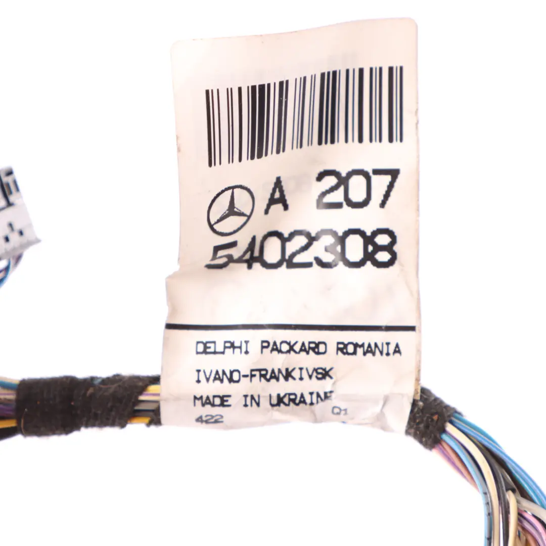 Mercedes C207 Front Center Console Point Cable Wiring Loom Harness A2075402308