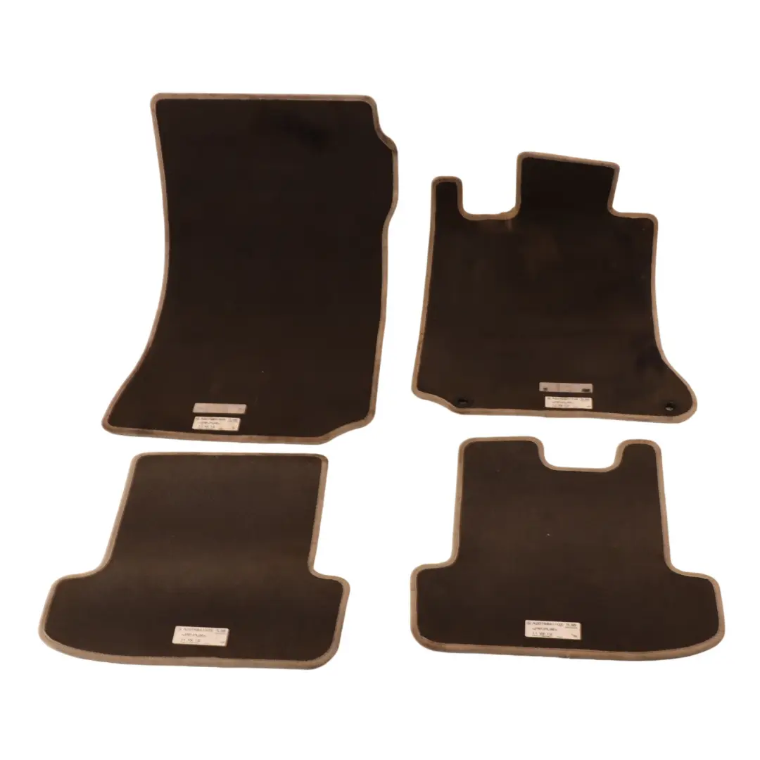 Mercedes W207 Floor Mats Set Interior Front Rear Cover Beige A2076840903