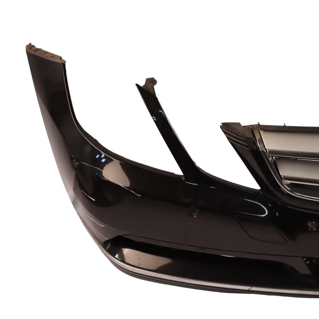 Mercedes W207 Bumper Front Trim Panel Covering Obsidian Black Metallic - 197