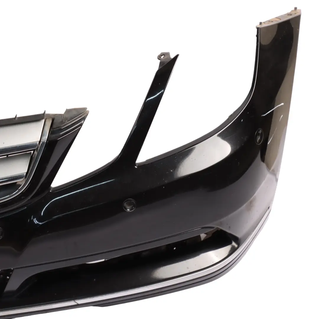 Mercedes W207 Bumper Front Trim Panel Covering Obsidian Black Metallic - 197