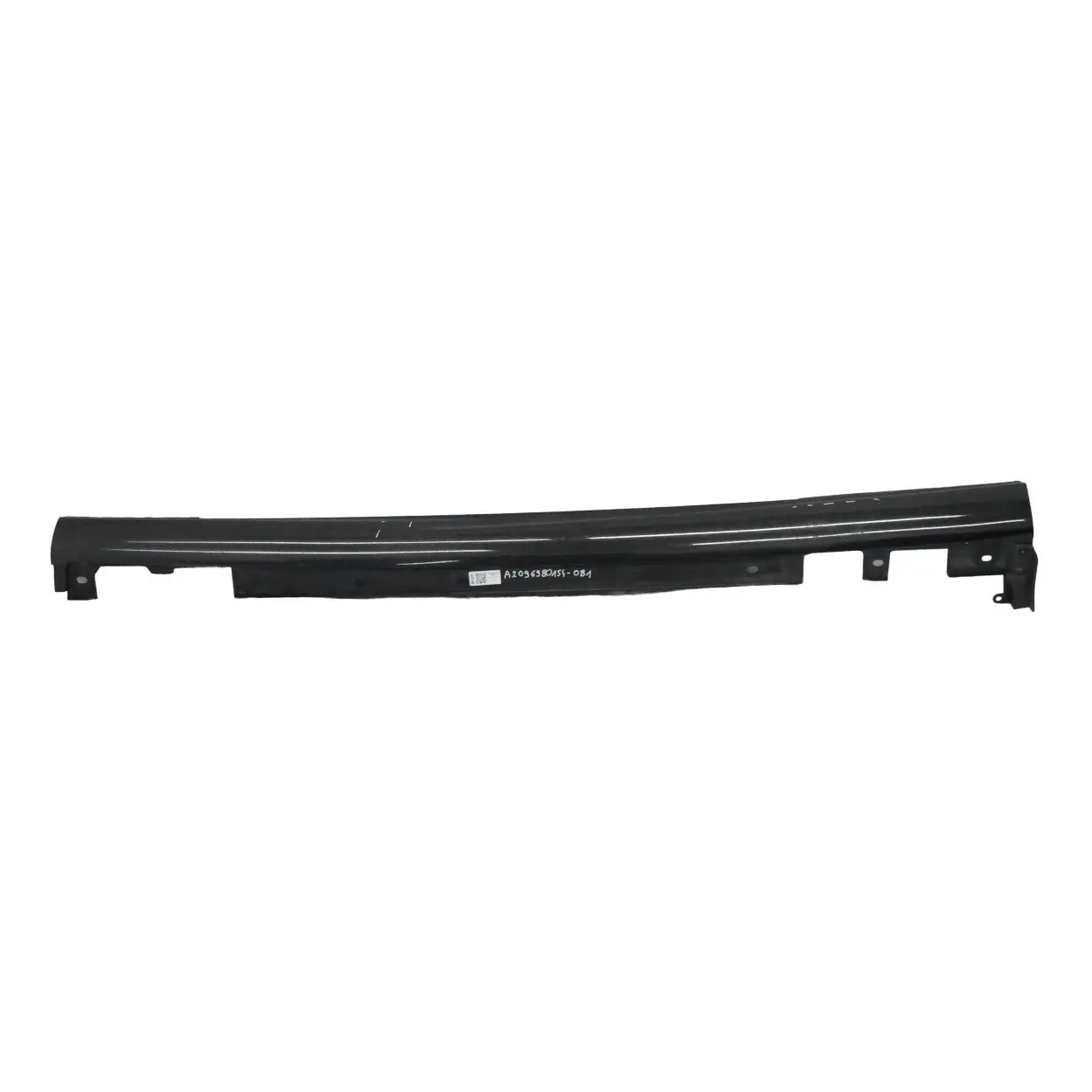 Mercedes W209 Side Skirt Left N/S Door Sill Cover Obsidian Black Metallic - 197