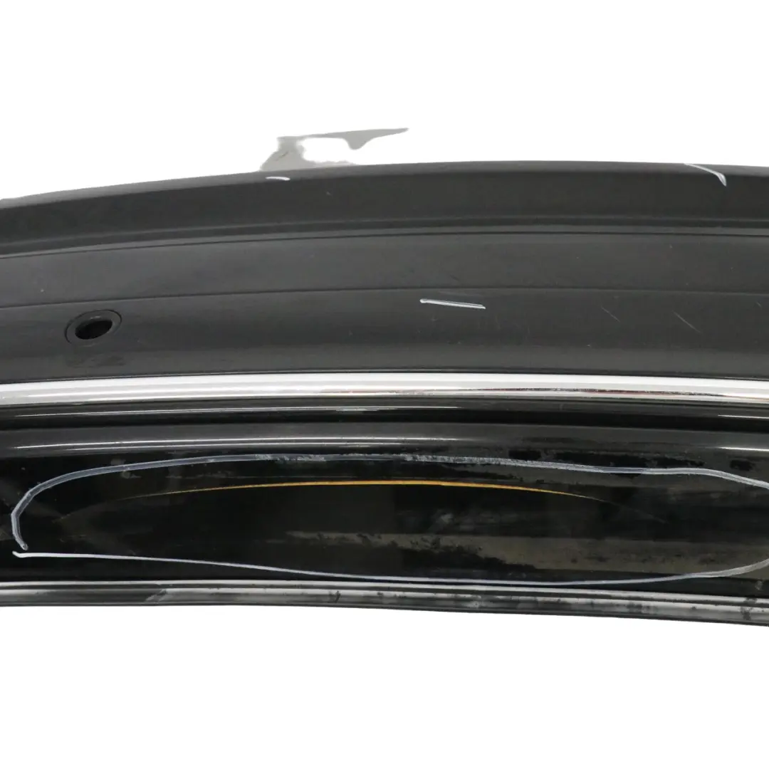 Mercedes W209 Rear Bumper Trim Panel Covering Obsidian Black Metallic - 197