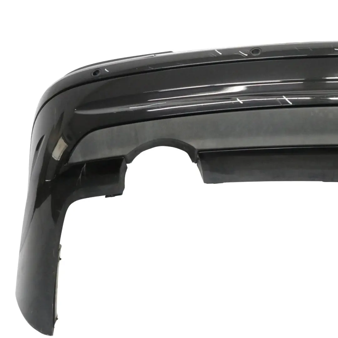 Mercedes W209 Rear Bumper Trim Panel Covering Obsidian Black Metallic - 197