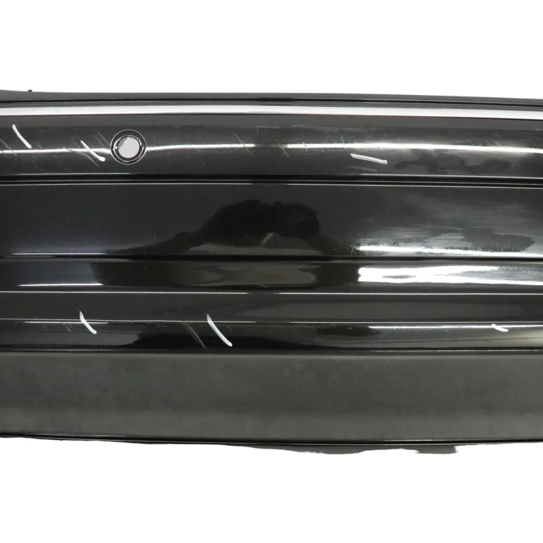 Mercedes W209 Rear Bumper Trim Panel Covering Obsidian Black Metallic - 197