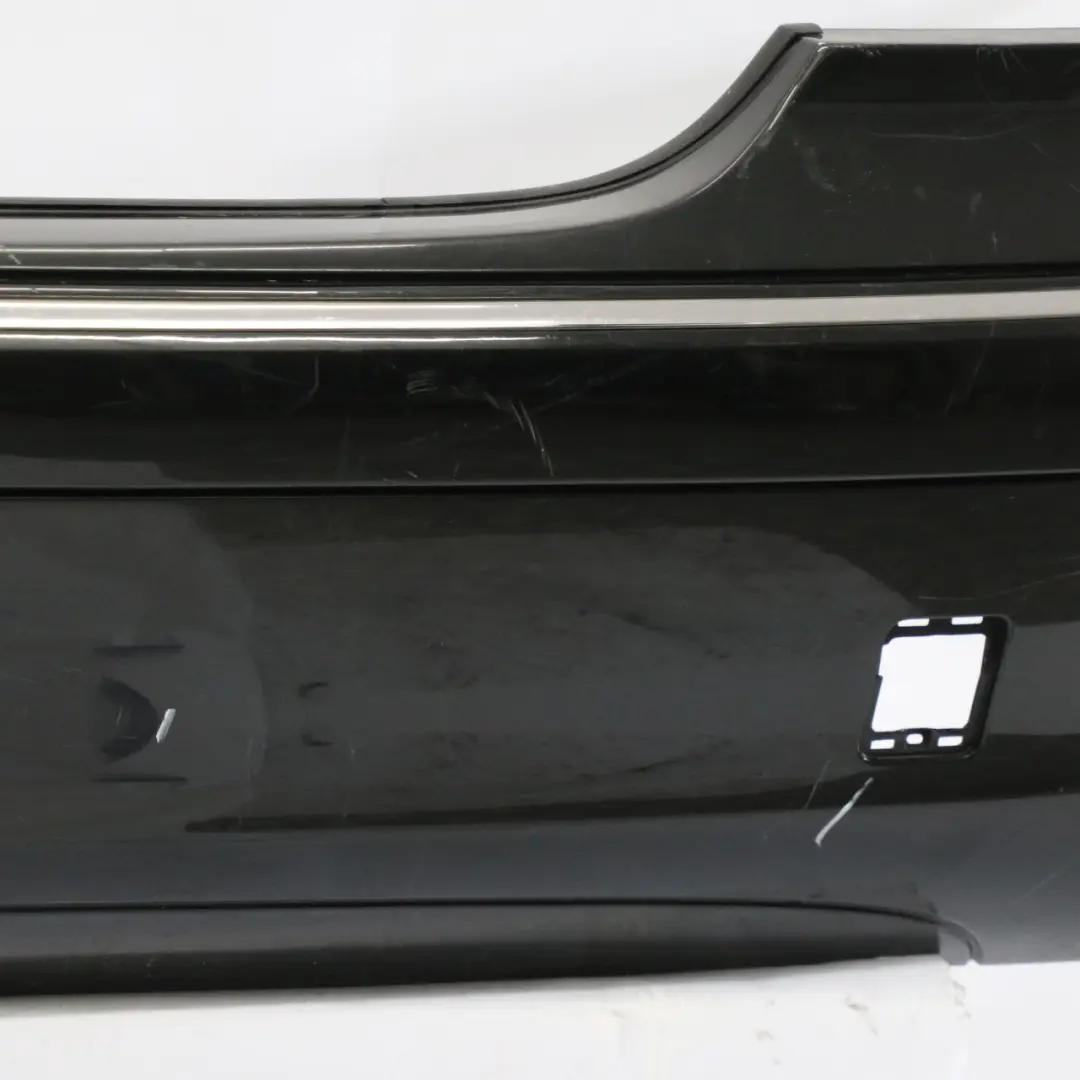 Mercedes W211 Rear Bumper Trim Panel Cover Obsidian Black Metallic - 197