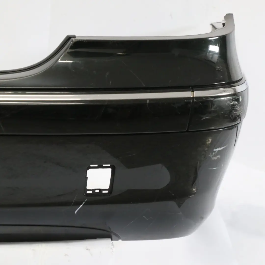 Mercedes W211 Rear Bumper Trim Panel Cover Obsidian Black Metallic - 197