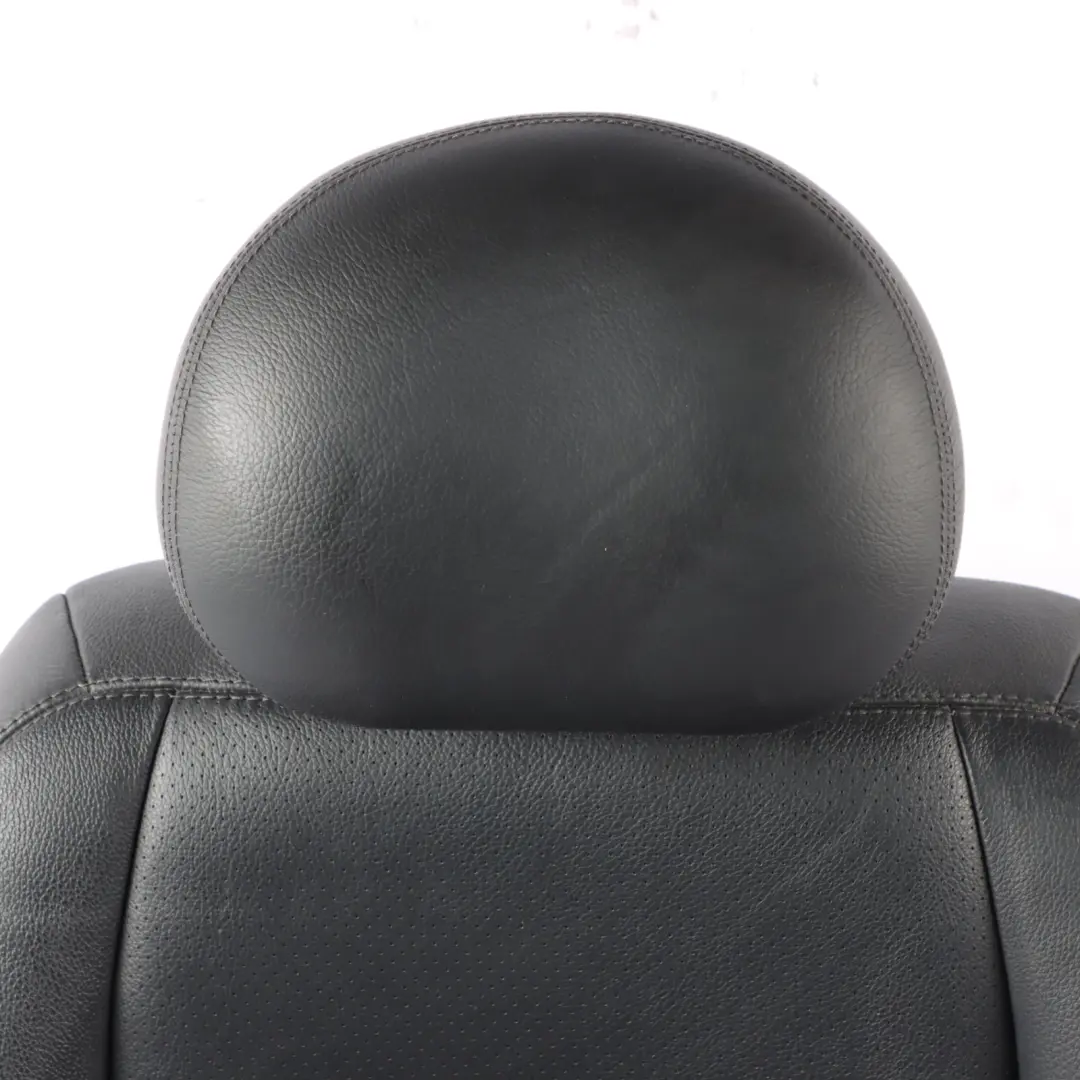 Mercedes W211 Front Seat Left N/S Heated Leather Nappa Black Semi Aniline