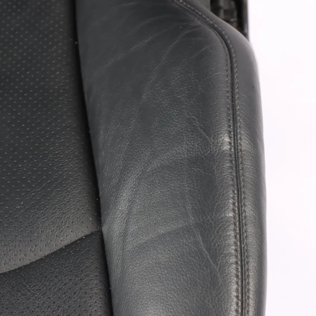 Mercedes W211 Front Seat Left N/S Heated Leather Nappa Black Semi Aniline