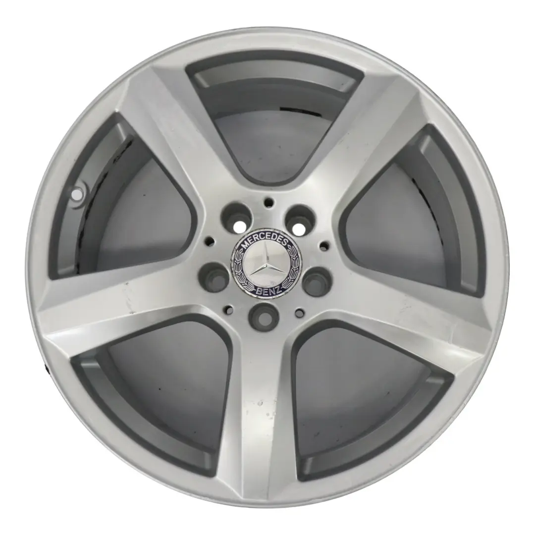 Mercedes W218 Silver Wheel Alloy Rim 18" 8,5J ET:34 5-Spoke A2184010102 