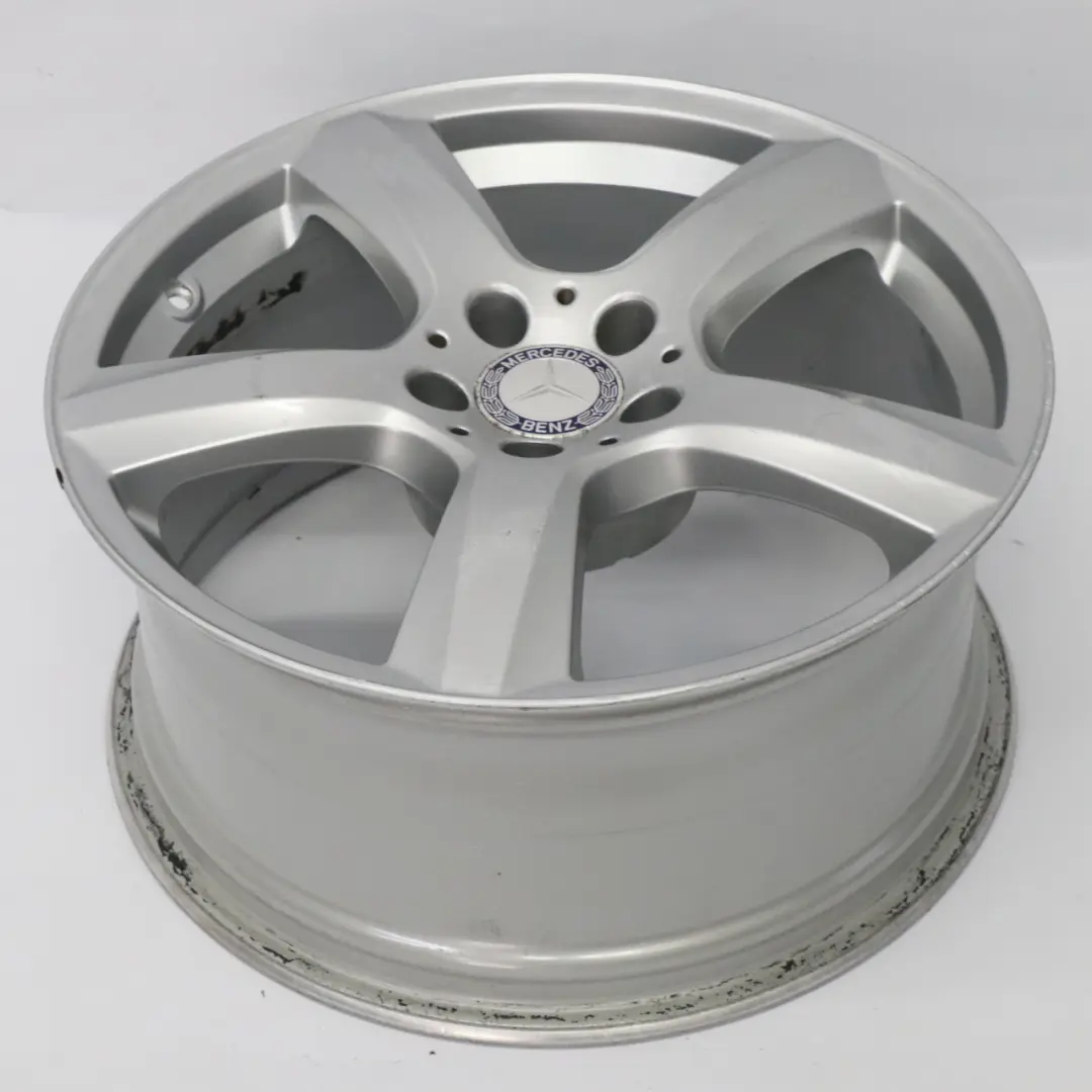 Mercedes W218 Silver Wheel Alloy Rim 18" 8,5J ET:34 5-Spoke A2184010102 