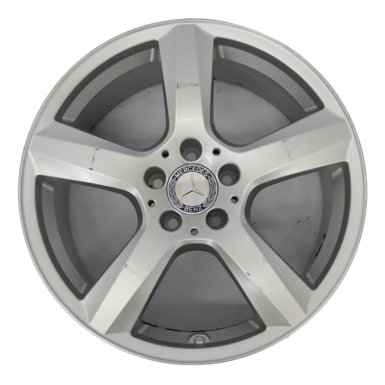 Mercedes W218 Silver Wheel Alloy Rim 18" 8,5J ET:34 5-Spoke A2184010102 