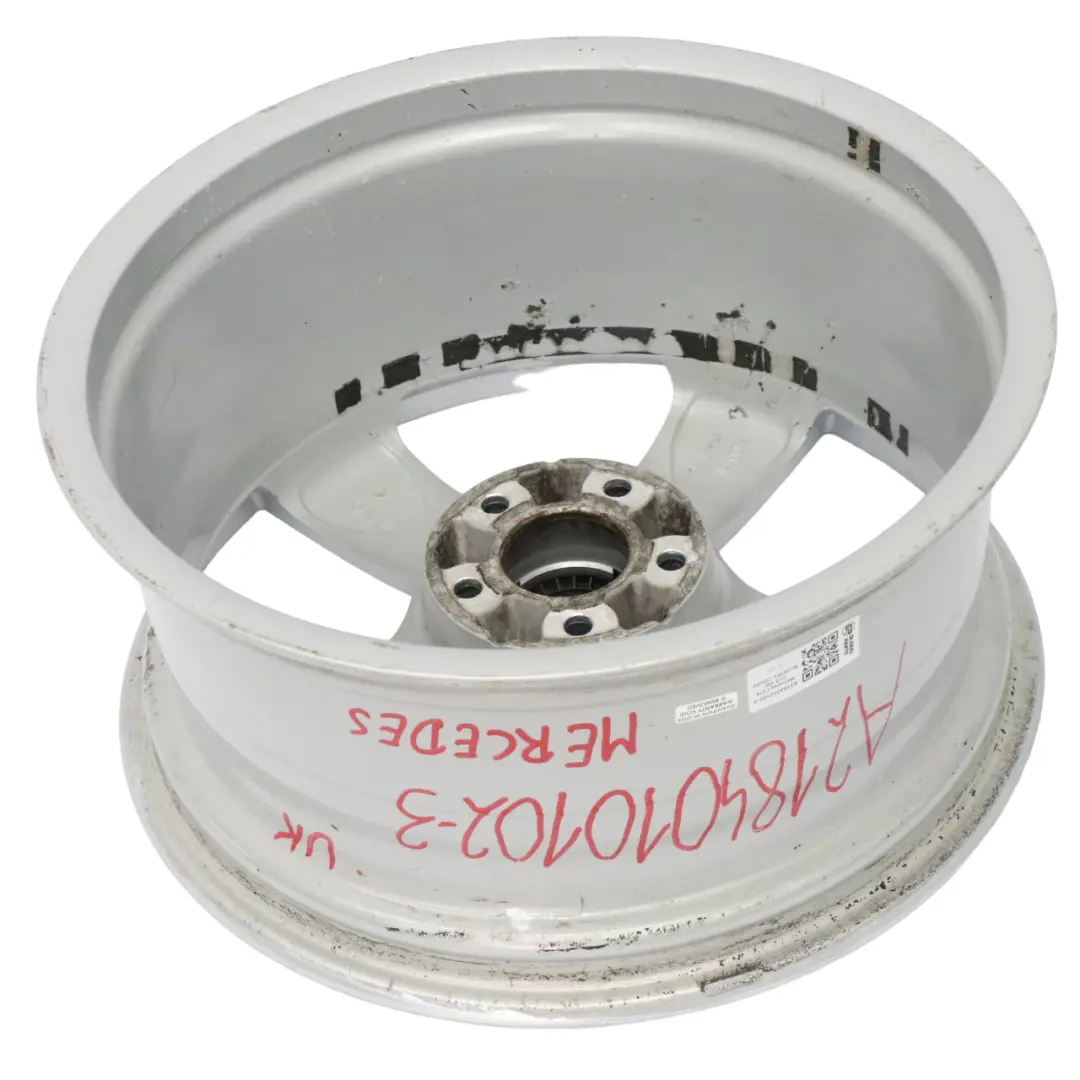 Mercedes W218 Silver Wheel Alloy Rim 18" 8,5J ET:34 5-Spoke A2184010102 