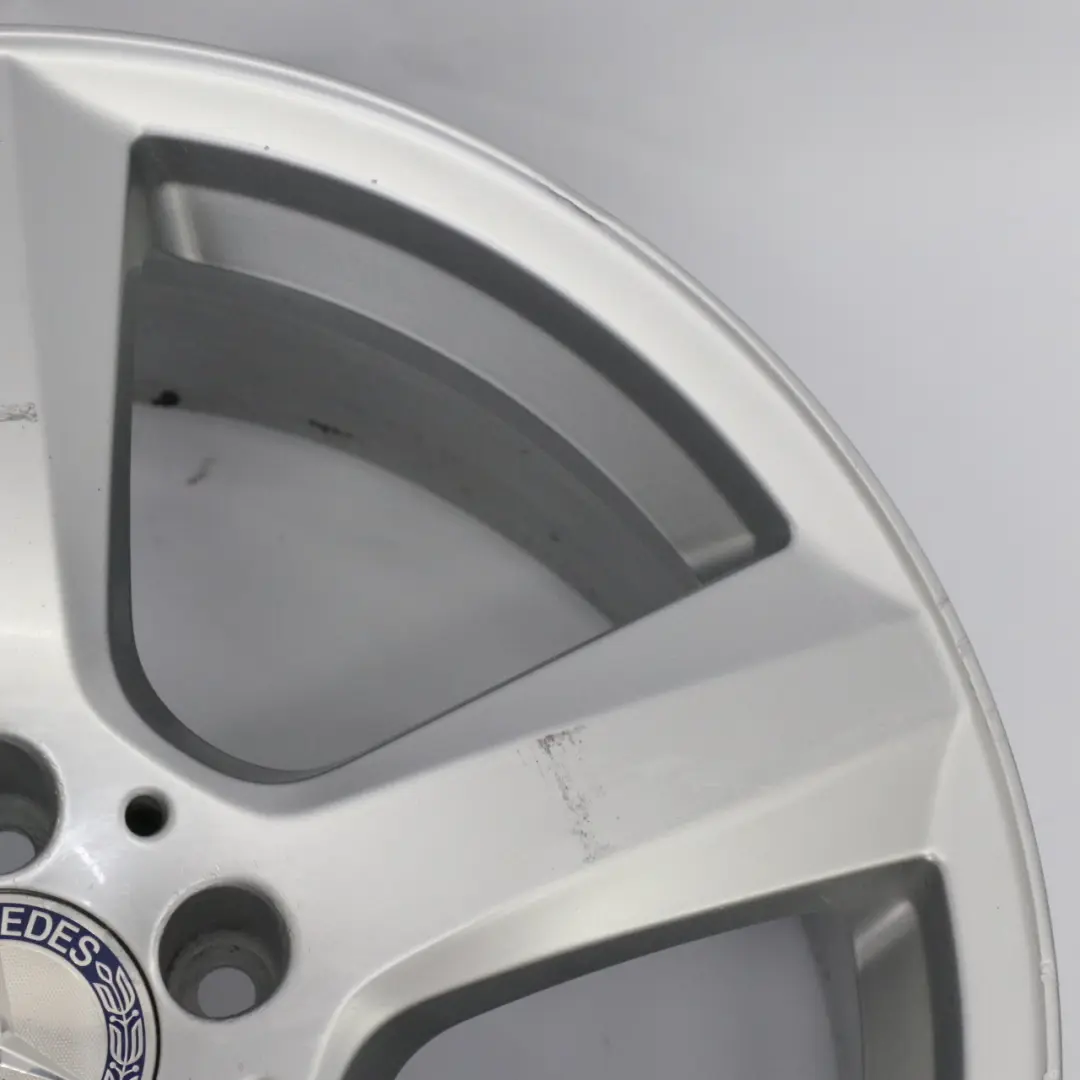 Mercedes W218 Silver Wheel Alloy Rim 18" 8,5J ET:34 5-Spoke A2184010102 