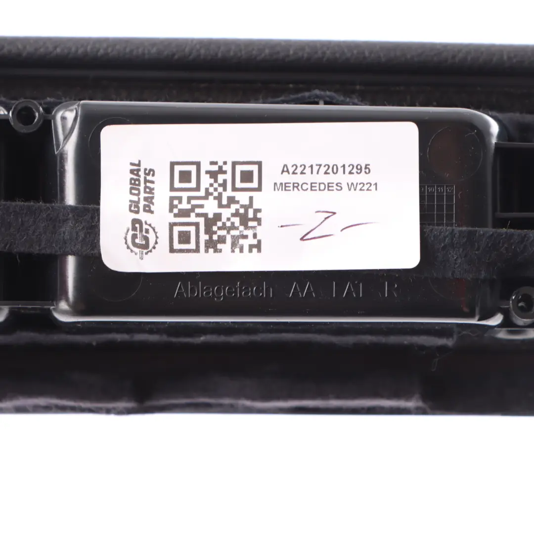 Mercedes W221 Front Door Arm Rest Right O/S Holder Leather Black A2217201295