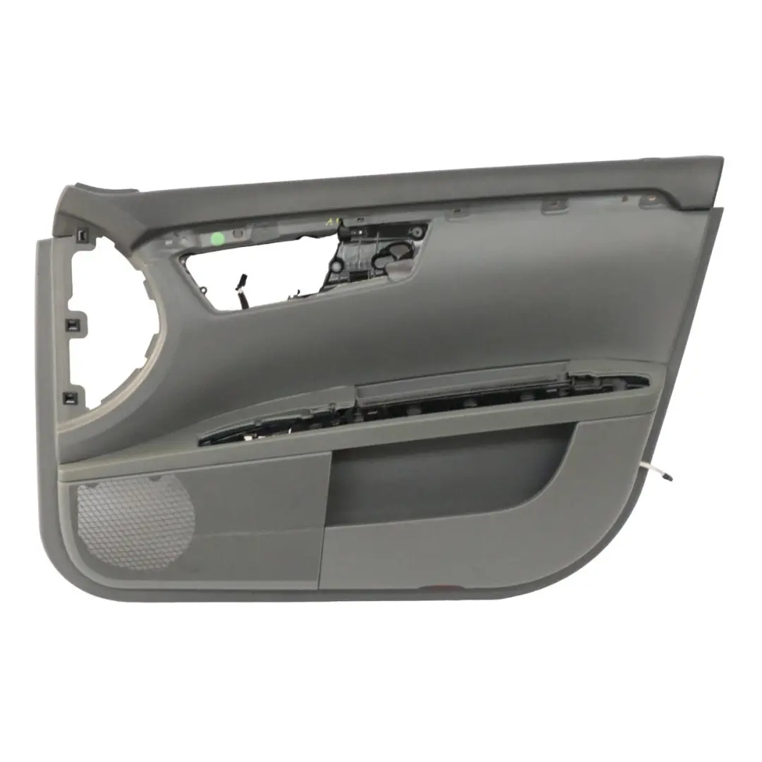 Mercedes W221 Tapa la tarjeta puerta delantera derecha ajuste cuero gris basalto