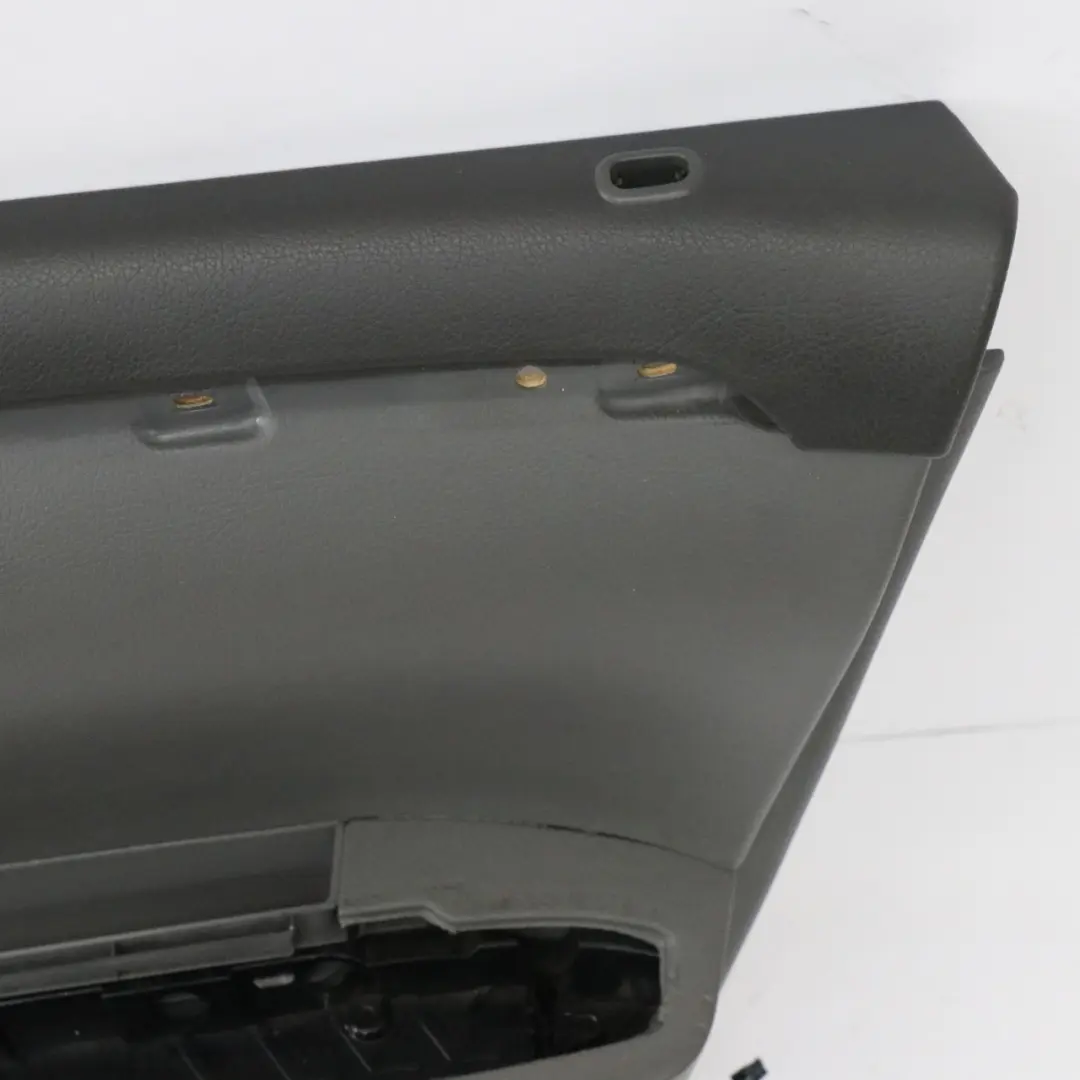 Mercedes W221 Door Card Cover Front Right O/S Trim Panel Basalt Grey Leather