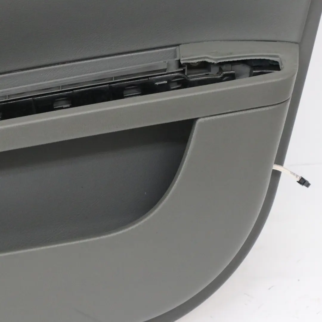 Mercedes W221 Door Card Cover Front Right O/S Trim Panel Basalt Grey Leather