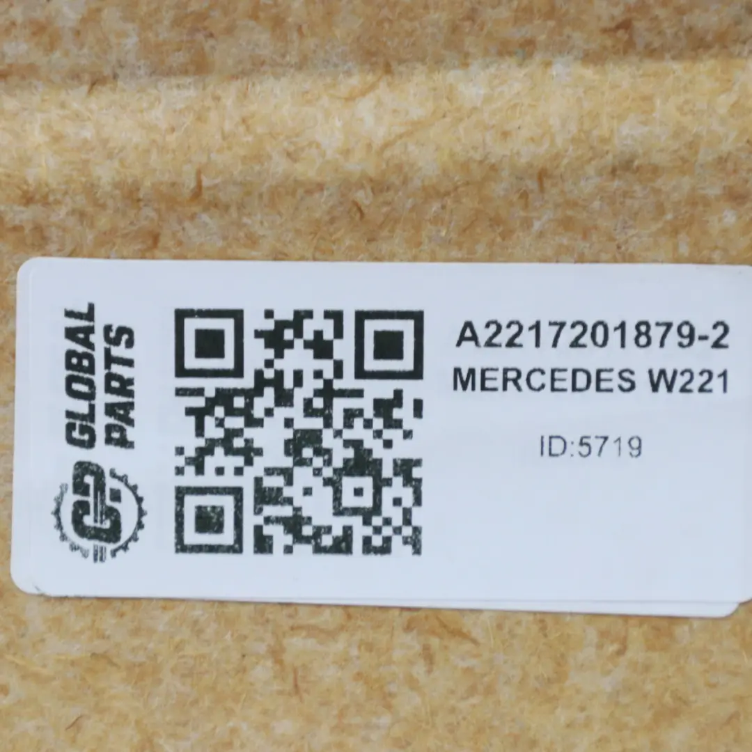 Mercedes W221 Tapa la tarjeta puerta delantera derecha ajuste cuero gris basalto